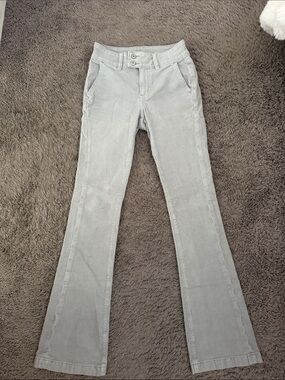 American Eagle Outfitters Light Gray Corduroy Bootcut Pants